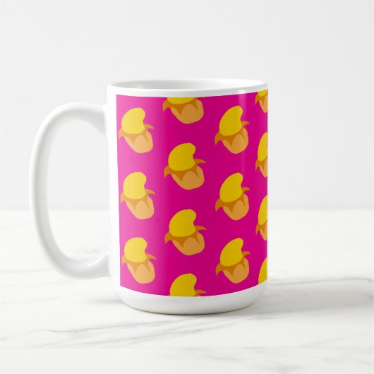 Vruchten mango patroon koffiemok (Links)