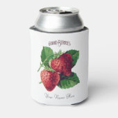 Vruchten met  aardbeibessen Voeg Jouw naam toe Blikjeskoeler (Blikje Achterkant)