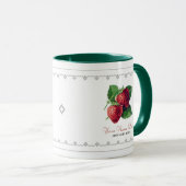 Vruchten met  aardbeibessen Voeg Jouw naam toe Mok (Voorkant rechts)