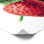 Vruchten met  aardbeibessen Voeg Jouw naam toe Poster (Hoek)