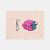 Vruchten met aardbeien fleece deken (Voorkant (Horizontaal))