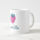 Vruchten met aardbeien grote koffiekop (Voorkant rechts)