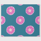 Vruchten naadloos met sinaasappel, abstract, art,b cadeaupapier (Vlak)