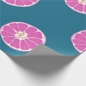 Vruchten naadloos met sinaasappel, abstract, art,b cadeaupapier (Hoek)