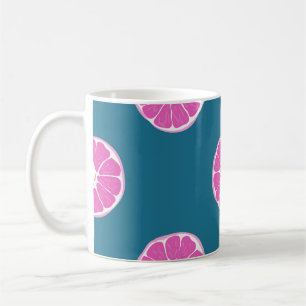 Vruchten naadloos met sinaasappel, abstract, art,b koffiemok
