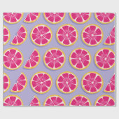 Vruchten naadloos, moten van pompelmoezen of van p cadeaupapier (Vlak)