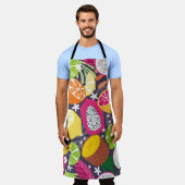 Vruchten naadloos patroon, collectie van exotische schort (Gedragen)