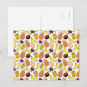 Vruchten naadloos patroon | Oppervlaktepatroon van Briefkaart (Voorkant / Achterkant)