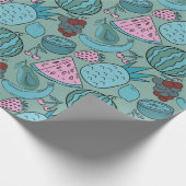 Vruchten naadloos patroon | Oppervlaktepatroon van Cadeaupapier (Hoek)