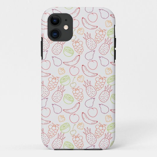 Vruchten naadloos patroon | Oppervlaktepatroon van Case-Mate iPhone Case (Achterkant)