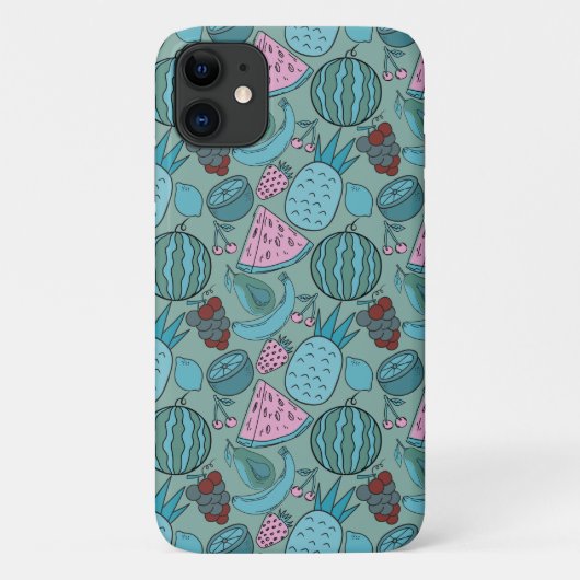 Vruchten naadloos patroon | Oppervlaktepatroon van Case-Mate iPhone Case (Achterkant)