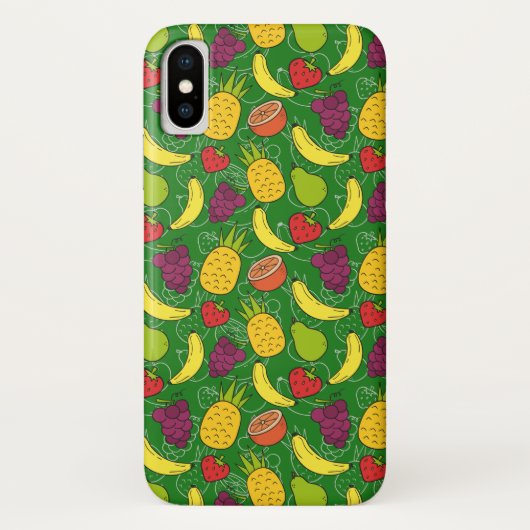 Vruchten naadloos patroon | Oppervlaktepatroon van Case-Mate iPhone Case (Achterkant)