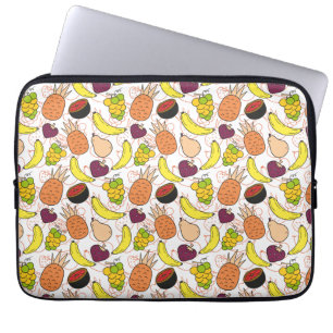 Vruchten naadloos patroon Oppervlaktepatroon van Laptop Sleeve