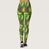Vruchten naadloos patroon | Oppervlaktepatroon van Leggings (Achterkant)