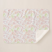 Vruchten naadloos patroon | Oppervlaktepatroon van Sherpa Deken (Voorkant (horizontaal))