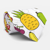 Vruchten naadloos patroon | Oppervlaktepatroon van Stropdas (Opgerold)