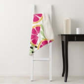 Vruchten naadloos, pompelmoes en pompelmoezen sherpa deken (In situ)