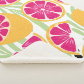 Vruchten naadloos, pompelmoes en pompelmoezen sherpa deken (3/4)