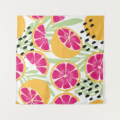 Vruchten naadloos, pompelmoes en pompelmoezen wandkleed (Voorkant (horizontaal))