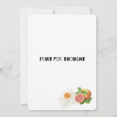 Vruchten om na te denken kaart (Achterkant)