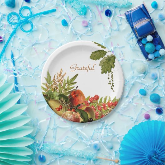 Vruchten op Borden van papier Papieren Bordje (Feest)