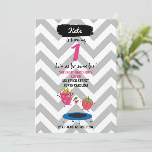 Vruchten op de marmerdag kaart (Staand voorkant)