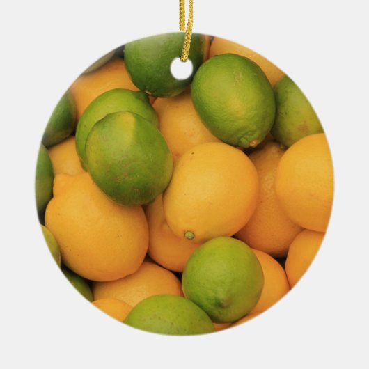 Vruchten op de Provenciermarkt Keramisch Ornament (Voorkant)