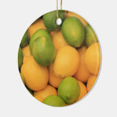 Vruchten op de Provenciermarkt Keramisch Ornament (Links)