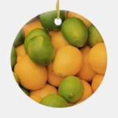 Vruchten op de Provenciermarkt Keramisch Ornament (Achterkant)