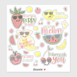 Vruchten, op maat gesneden, vinylStickers Sticker