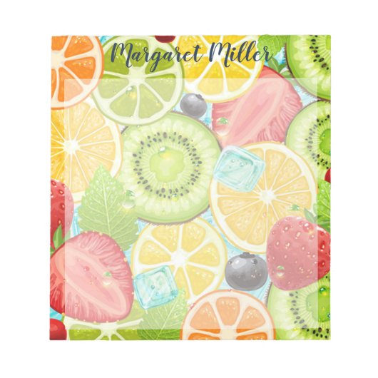 Vruchten op maat notitieblok (Voorkant)