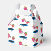 Vruchten op trampoline bedankdoosjes (Voorkant Zijde)