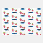 Vruchten op trampoline inpakpapier vel (Voorkant 2)