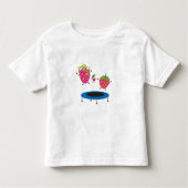 Vruchten op trampoline kinder shirts (Voorkant)