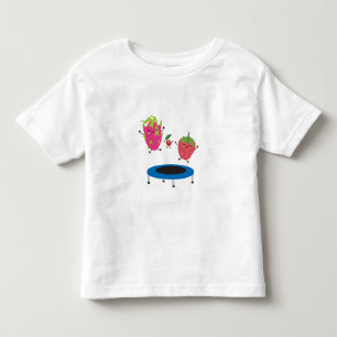 Vruchten op trampoline kinder shirts