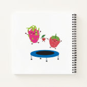 Vruchten op trampoline kinderopvang notitieboek (Achterkant)