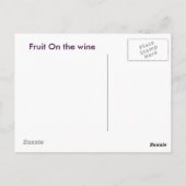Vruchten op wijn briefkaart (Achterkant)