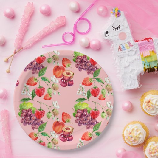 Vruchten Papieren Bordje (Feest)