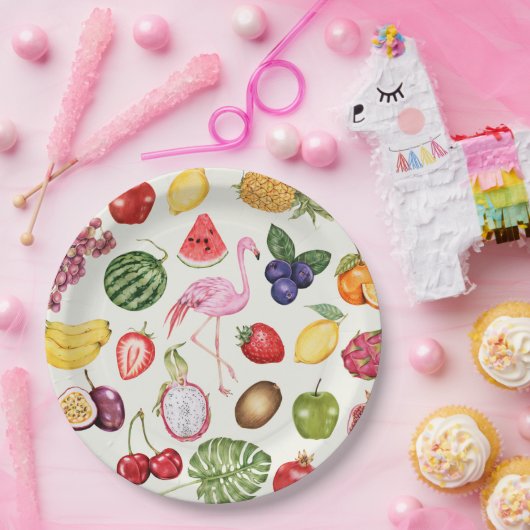 Vruchten Papieren Bordje (Feest)