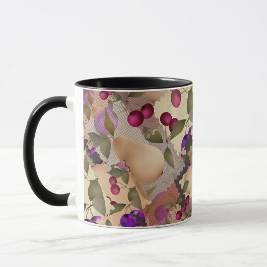 Vruchten, patchwork koffiemok mok (Links)