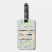 Vruchten patroon bagagelabel (Achterkant verticaal)