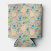 Vruchten patroon blikjeskoeler (Voorkant)