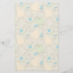 Vruchten patroon briefpapier