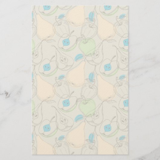 Vruchten patroon briefpapier (Voorkant)