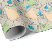 Vruchten patroon cadeaupapier (Rol Hoek)