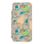 Vruchten patroon incipio iPhone portemonnee hoesje (Voorkant Agenda)