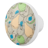 Vruchten patroon keramische knop (Rechts)