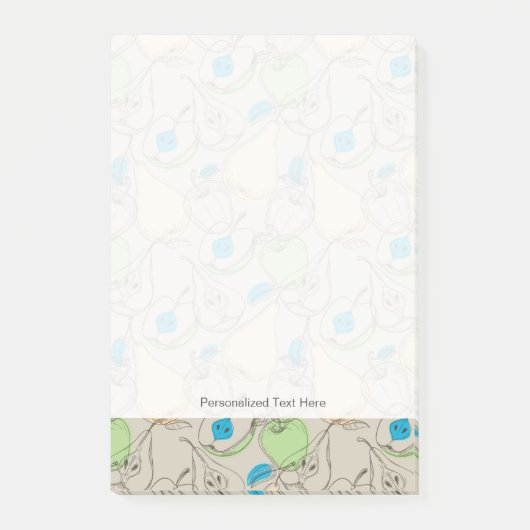 Vruchten patroon post-it® notes (Voorkant)