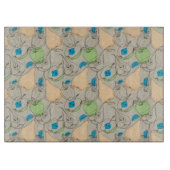 Vruchten patroon snijplank (Voorkant)