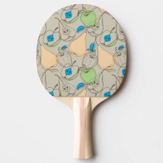Vruchten patroon tafeltennisbatje (Voorkant)